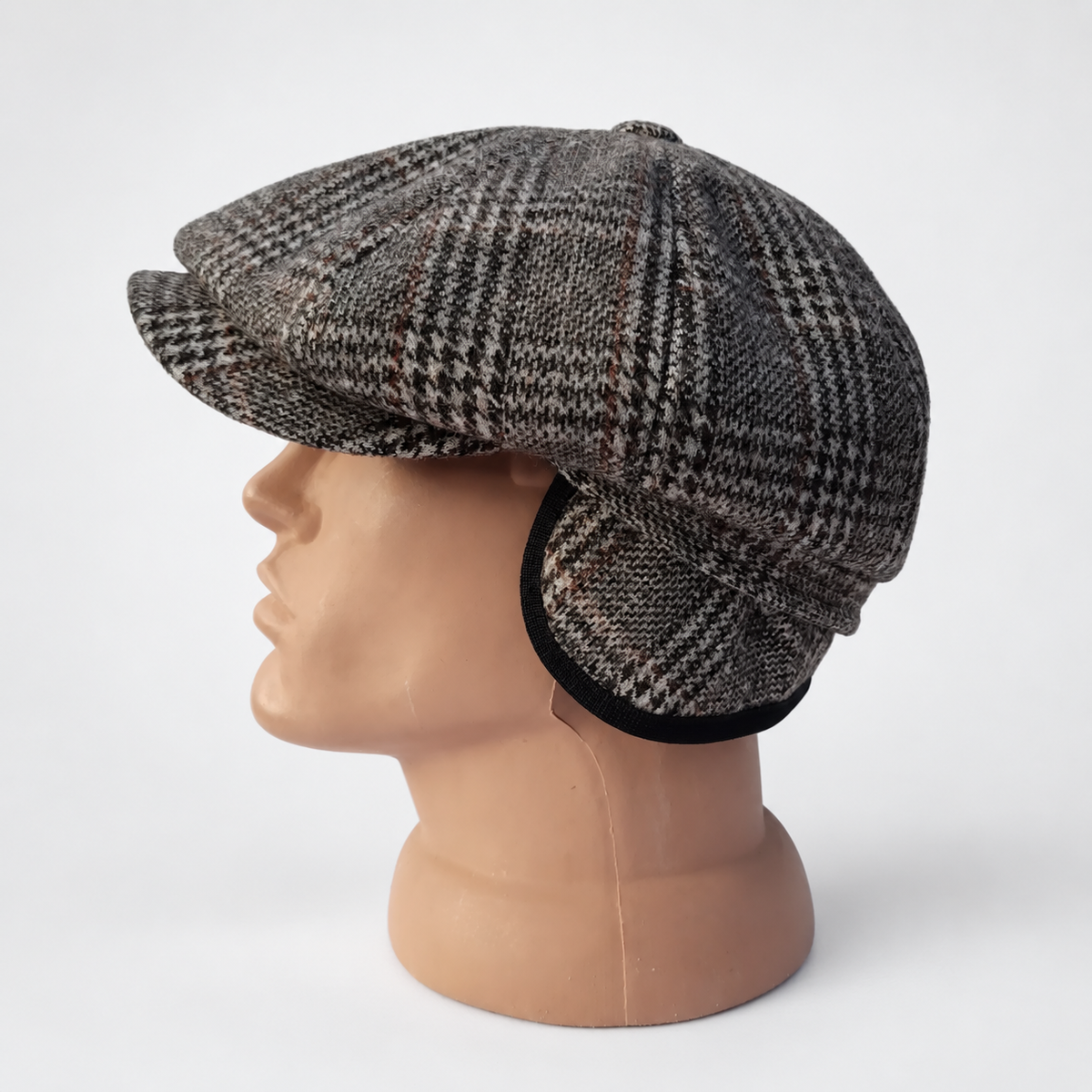 Gray Glen Plaid Newsboy Cap